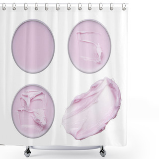 Personality  Stunning And Exclusive Smears Of Cosmetic Products Shower Curtains