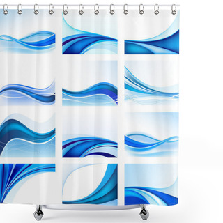 Personality  Abstract Background Vector Set Shower Curtains