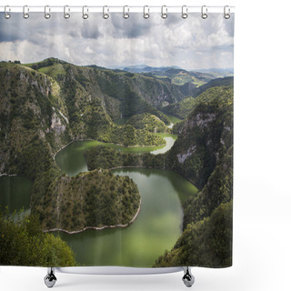 Personality  Uvac River In Serbia Shower Curtains