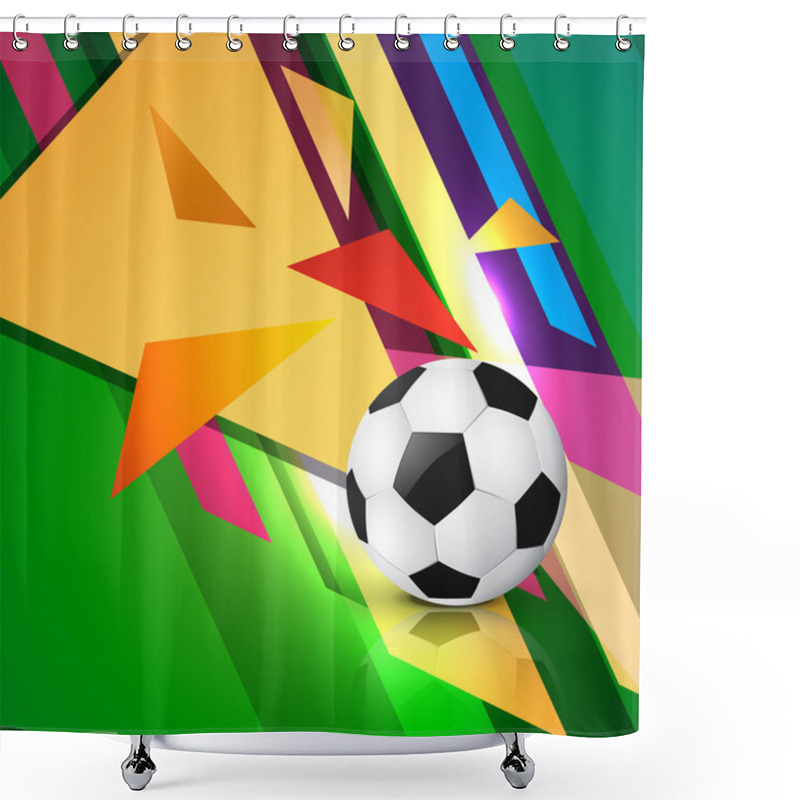 Personality  Abstract Football Art Shower Curtains