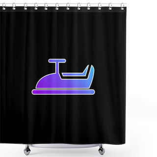 Personality  Baby Car Ride Blue Gradient Vector Icon Shower Curtains