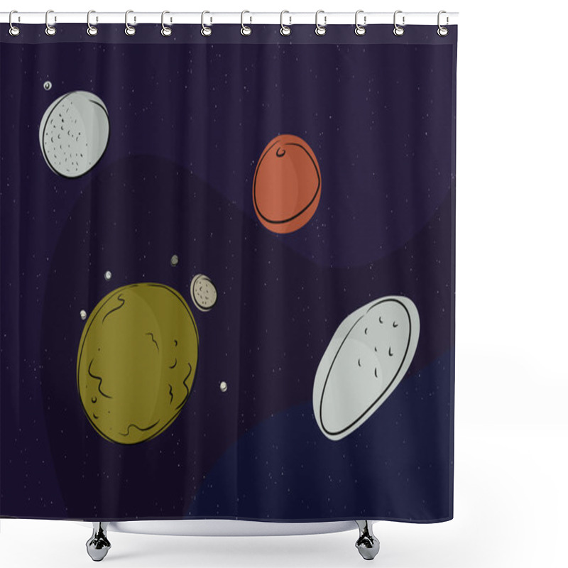 Personality  Pluto And Other Dwarf Planets Shower Curtains