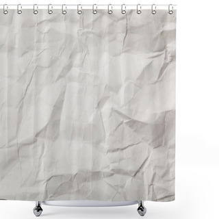 Personality  White Blank Crumpled Page With Copy Space Shower Curtains