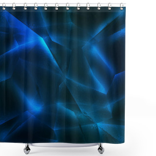 Personality  Sapphire Crystal Texture Shower Curtains