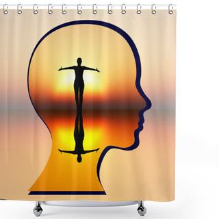Personality  Find Your Inner Peace Shower Curtains