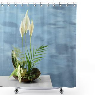 Personality  Beautiful Plants Arrangement Shower Curtains