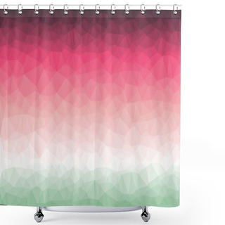 Personality  Abstract Multicolored Polygonal Background Shower Curtains