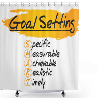 Personality  SMART Goal Setting Shower Curtains