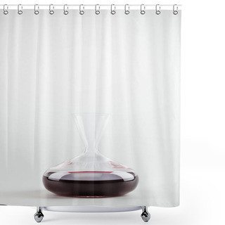 Personality  Red Wine In Decanter Shower Curtains