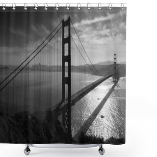 Personality  San Francisco Golden Gate Bridge Shower Curtains