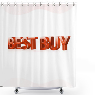 Personality  Best Buy Sign. Vector Illustration. Shower Curtains