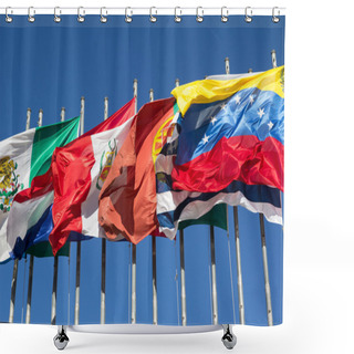 Personality  International Flags Shower Curtains