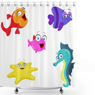 Personality  Sea Creatures Shower Curtains