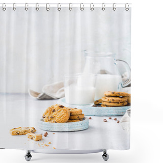 Personality  Chocolate Chip Cookies Shower Curtains