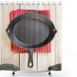 Personality  Cast Iron Skillet Shower Curtains