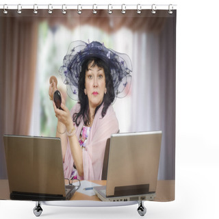 Personality  Dating Agent Preening Shower Curtains