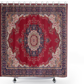 Personality  Closeup Of An Ornamental Turkish Rug. Shower Curtains