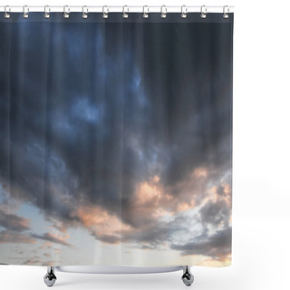 Personality  Colored Sunset Clouds Over The Atlantic Ocean In Tenerife South Spain Shower Curtains