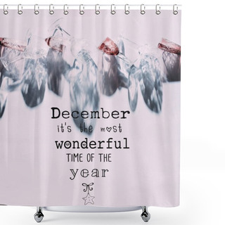 Personality  Christmas Greeting Card Shower Curtains