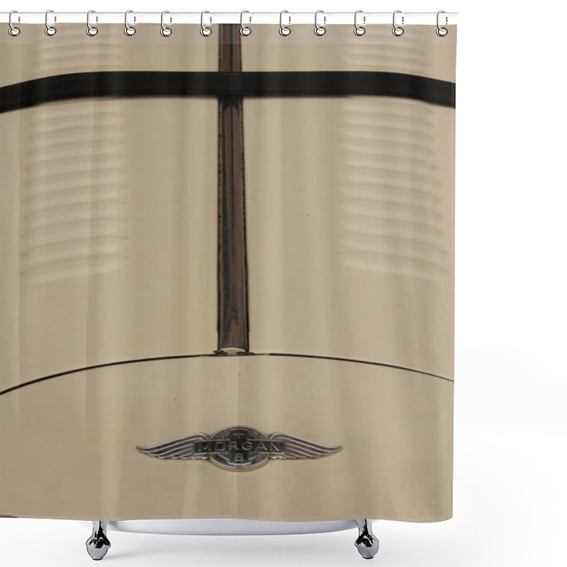 Personality  Morgan, Classic Car Collection Exhibition In Modena, Italy Shower Curtains