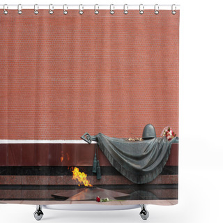 Personality  Moscow : Eternal Flame - Tomb Of The Unknown Soldier Shower Curtains