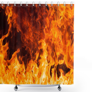 Personality  Fire Shower Curtains