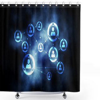 Personality  Online Community Background Shower Curtains