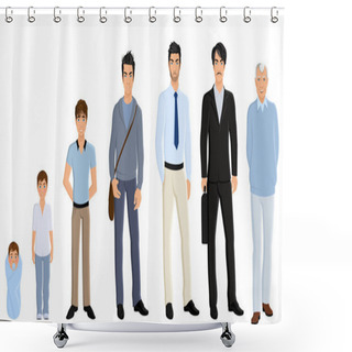 Personality  Generation Man Set Shower Curtains