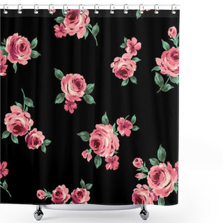 Personality  Pattern Of The Rose Shower Curtains