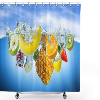 Personality  Fruit Splash Shower Curtains