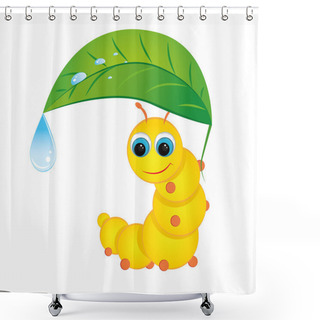 Personality  Caterpillar Shower Curtains