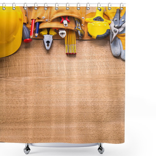 Personality  Construction Tools  In Toolbelt Shower Curtains