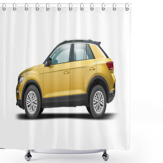 Personality  VW T-Roc SUV Car, Side View Isolated On White Background Shower Curtains