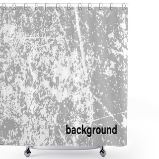 Personality  Distress Grunge Texture Abstract Background Vector. Rough Dirt Grain Dust And Crack Surface Art. Ink Brush Splash Pattern, Scratch Effect Wallpaper. Dirty Paint Drop Stain Wall Backdrop Illustration. Shower Curtains