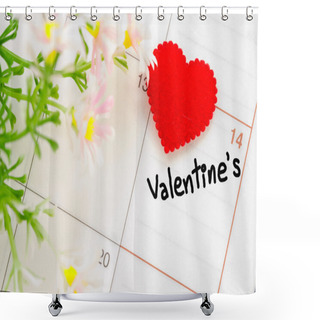 Personality  February 14 Of Saint Valentines Day. Shower Curtains