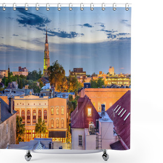 Personality  Charleston, South Carolina Cityscape Shower Curtains