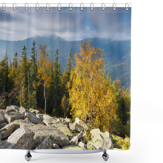 Personality  Autumn Mountain Landscape Shower Curtains