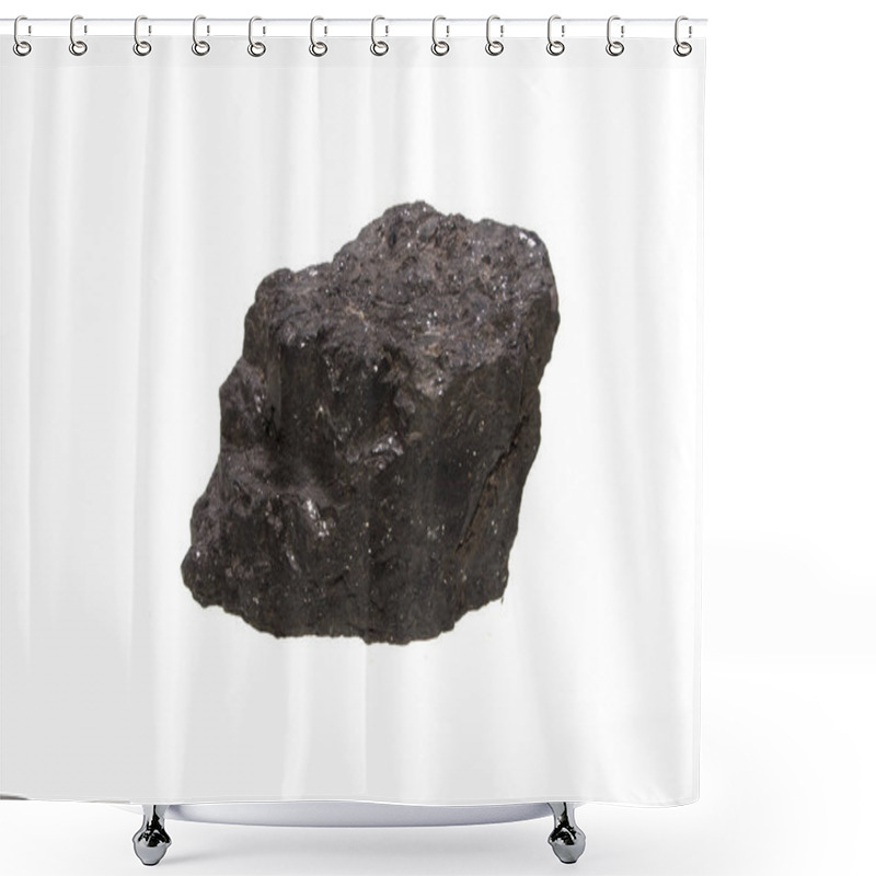 Personality  coal isolated on white background shower curtains