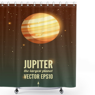 Personality  Jupiter Shower Curtains