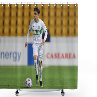 Personality  Maxime Lopez Player Of Sassuolo, During The Match Of The Italian Football League Serie A Between Benevento Vs Sassuolo Final Result 0-1, Match Played At The Ciro Vigorito Stadium In Benevento. Italy, April 12, 2021. Shower Curtains