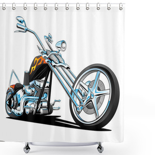 Personality  Custom American Chopper Motorcycle Shower Curtains