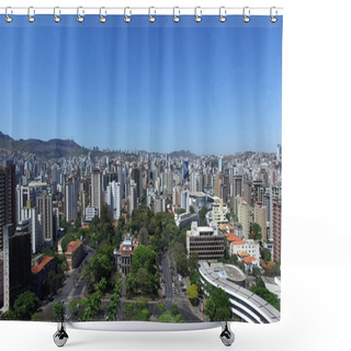 Personality  Belo Horizonte Skyline Shower Curtains