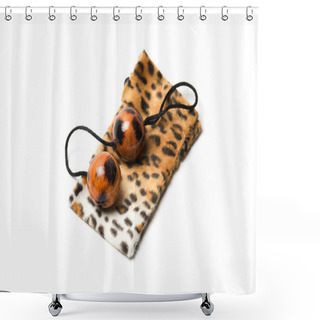 Personality  Leopard Vaginal Balls Shower Curtains