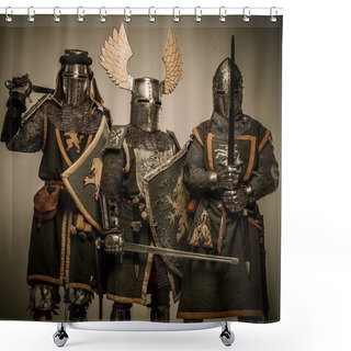 Personality  Medieval Knights Shower Curtains