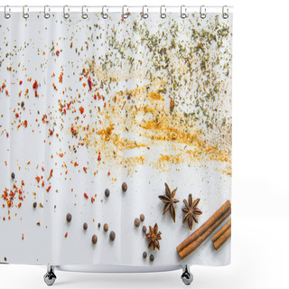 Personality  Scattered Aromatic Spices Shower Curtains