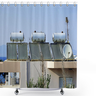 Personality  Building With Solar Thermal Systems Shower Curtains