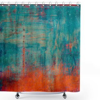 Personality  Rusty Metal With Cracked Paint Shower Curtains