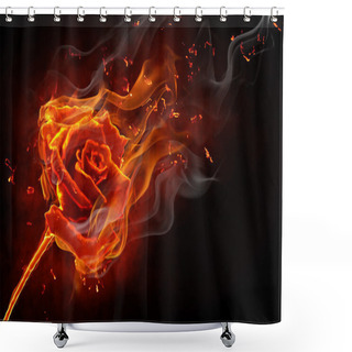 Personality  Flamy Symbol Shower Curtains