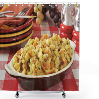 Personality  Cornbread Stuffing Shower Curtains