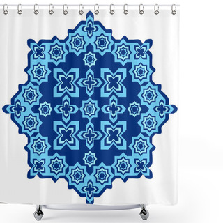 Personality  Circular Islamic Background One Shower Curtains